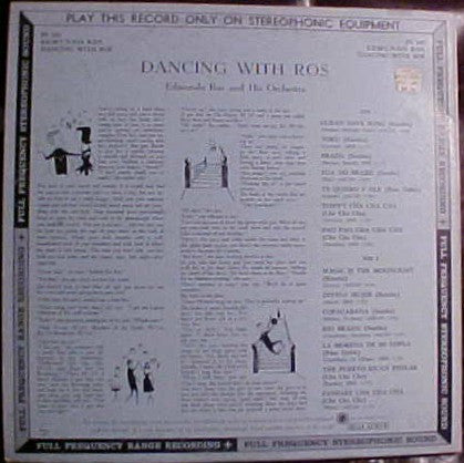 Edmundo Ros & His Orchestra : Dancing With Ros (LP, Comp)