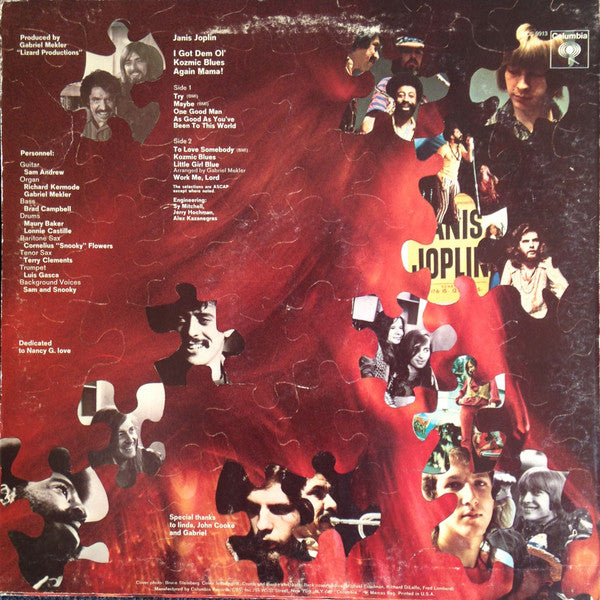 Janis Joplin : I Got Dem Ol' Kozmic Blues Again Mama! (LP, Album, Ter)