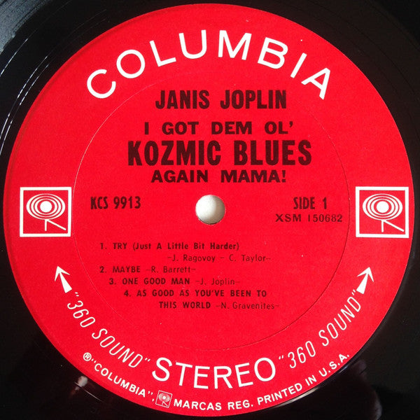 Janis Joplin : I Got Dem Ol' Kozmic Blues Again Mama! (LP, Album, Ter)