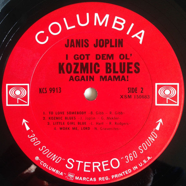 Janis Joplin : I Got Dem Ol' Kozmic Blues Again Mama! (LP, Album, Ter)