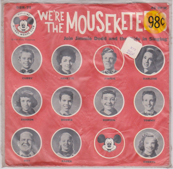 Jimmie Dodd & Mouseketeer Chorus, The Mouseketeers : We're The Mouseketeers (7", EP)