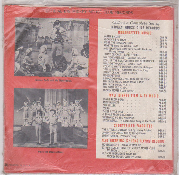 Jimmie Dodd & Mouseketeer Chorus, The Mouseketeers : We're The Mouseketeers (7", EP)