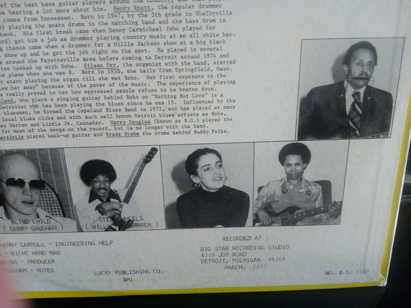 Bobo Jenkins With The Big Star Band / Various : Detroit All Purpose Blues (LP, Comp)