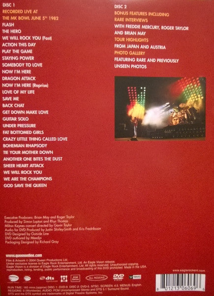Queen : Queen On Fire (Live At The Bowl) (DVD-V, RE, Multichannel, NTSC + DVD-V, RE, NTSC)