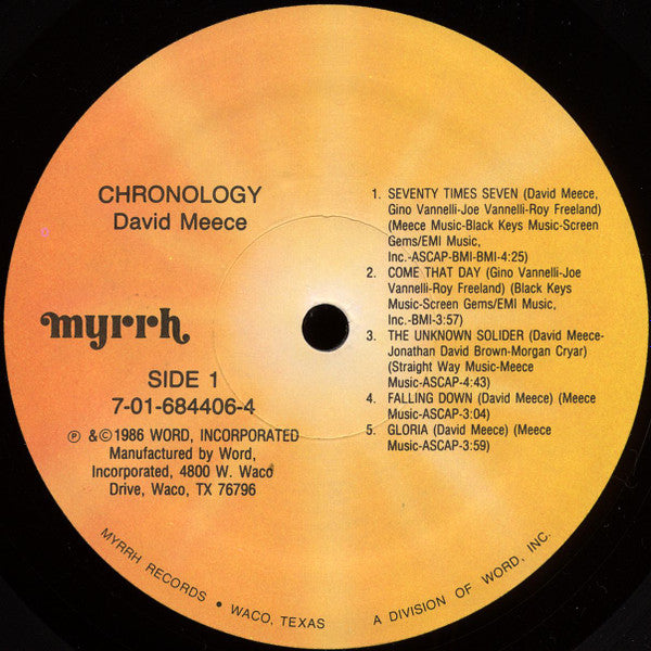 David Meece : Chronology (LP, Comp)