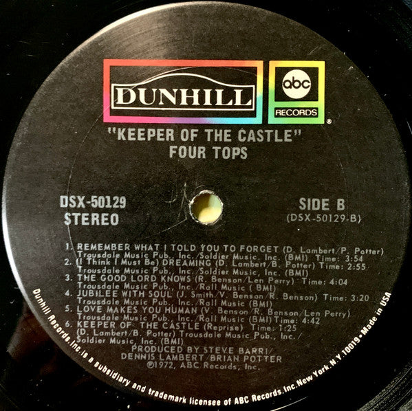 Four Tops : Keeper Of The Castle (LP, Album, San)