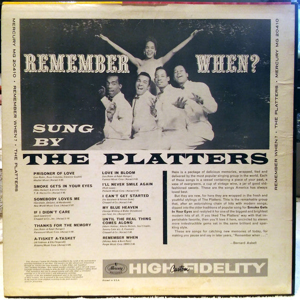 The Platters : Remember When? (LP, Mono)