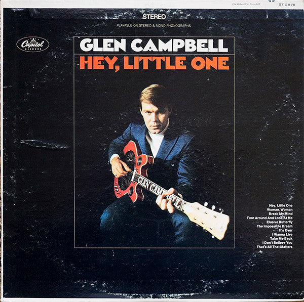 Glen Campbell : Hey, Little One (LP, Album, Scr)