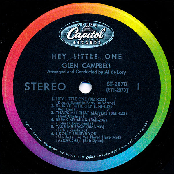 Glen Campbell : Hey, Little One (LP, Album, Scr)