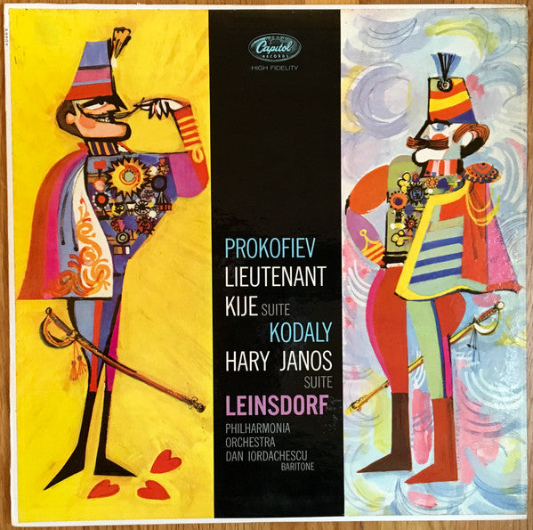 Sergei Prokofiev, Zoltán Kodály, Erich Leinsdorf, Philharmonia Orchestra : Lieutenant Kije Suite · Hary Janos Suite (LP, Album, Mono)
