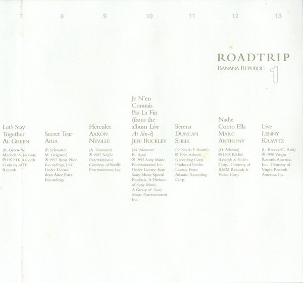 Various : Roadtrip 1 Banana Republic (CD, Album, Comp)
