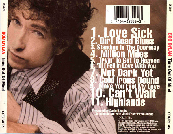 Bob Dylan : Time Out Of Mind (CD, Album, Son)