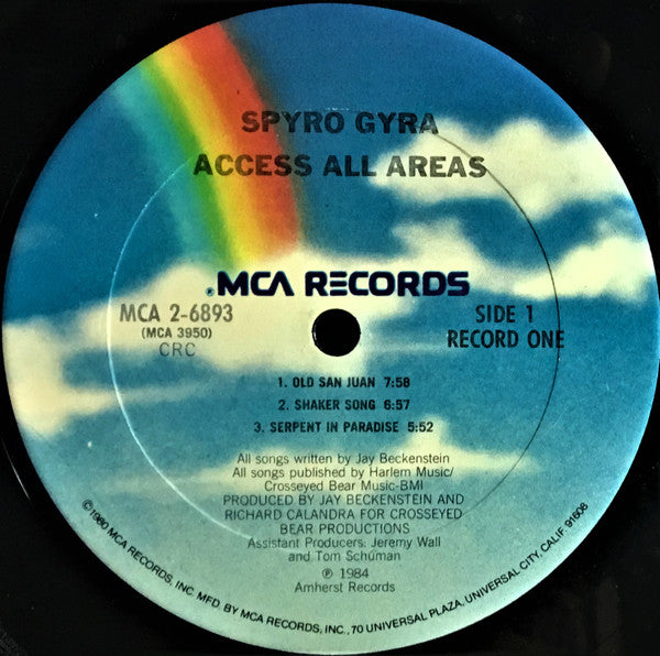 Spyro Gyra : Access All Areas (2xLP, Album, Club, CRC)