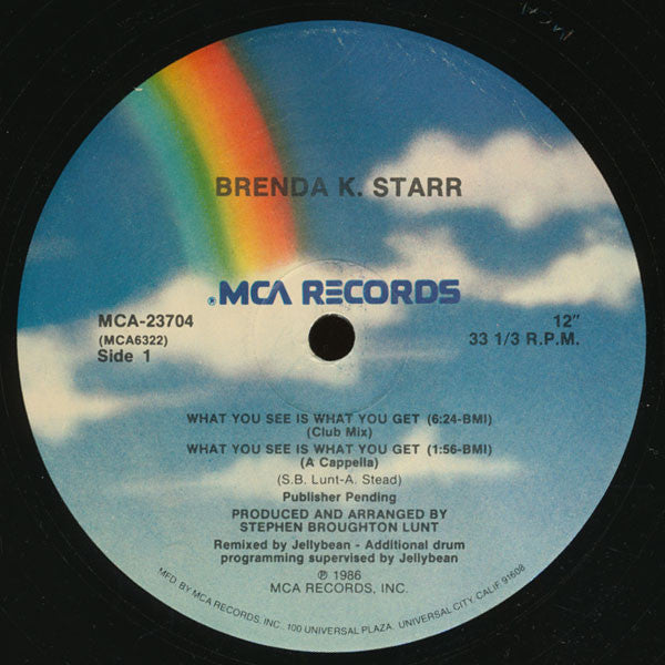 Brenda K. Starr : What You See Is What You Get (12")