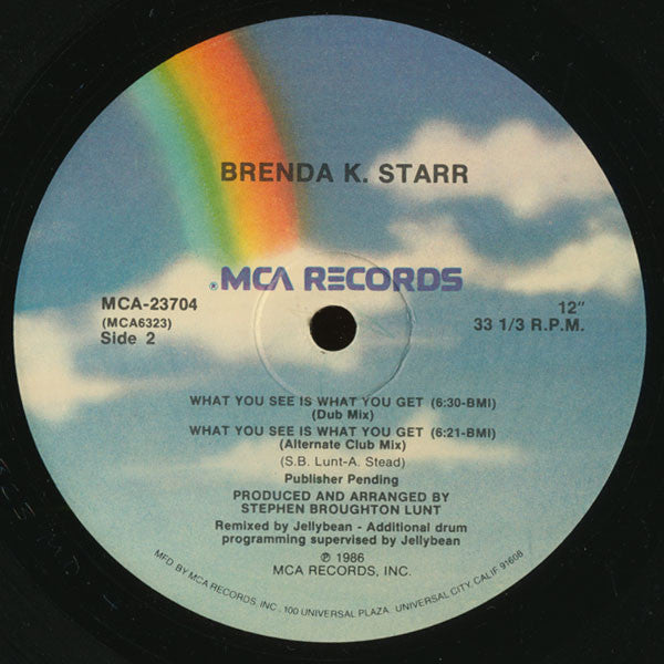 Brenda K. Starr : What You See Is What You Get (12")