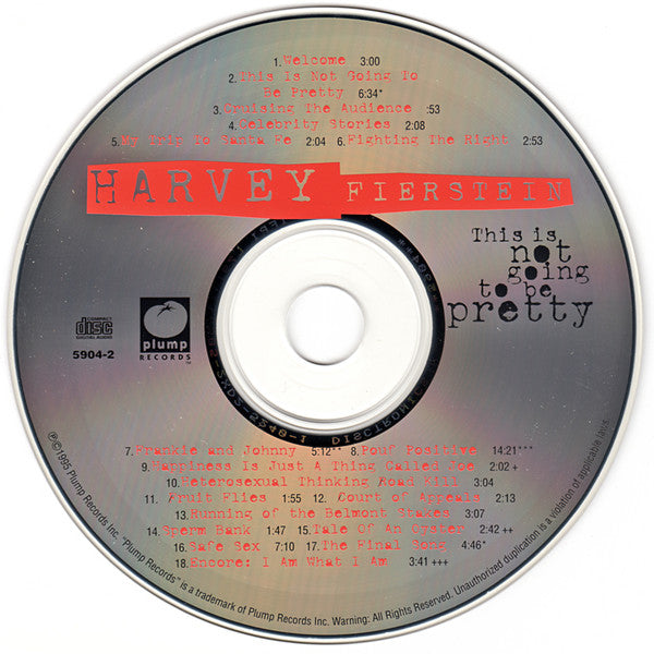 Harvey Fierstein : This Is Not Going To Be Pretty (CD)