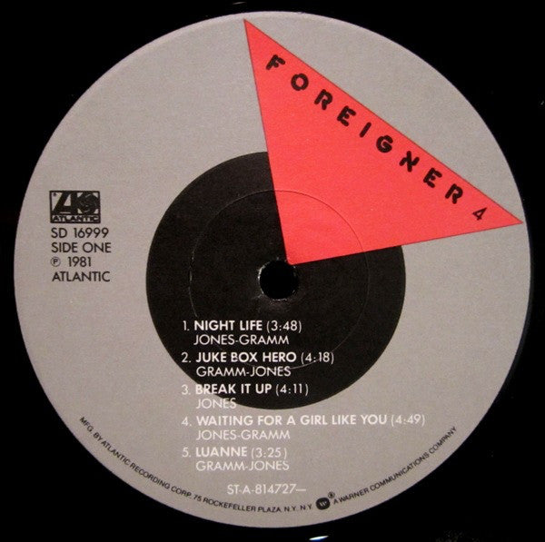 Foreigner : 4 (LP, Album, Club,  Co)