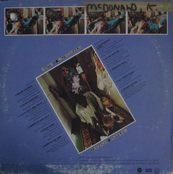 Kathi McDonald : Insane Asylum (LP, Album, Win)