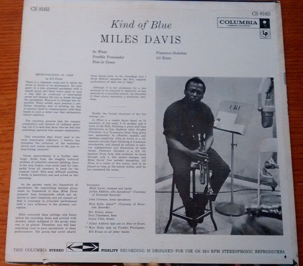 Miles Davis : Kind Of Blue (LP, Album)