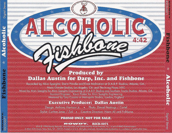 Fishbone : Alcoholic (CD, Single, Promo)