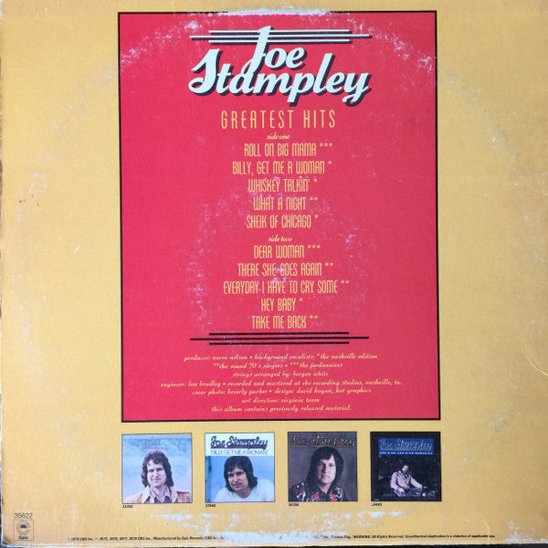 Joe Stampley : Greatest Hits (LP, Comp)