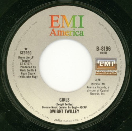 Dwight Twilley : Girls (7", Single)