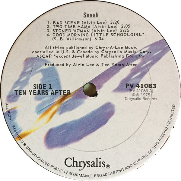 Ten Years After : Ssssh. (LP, Album, RE)