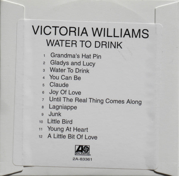 Victoria Williams : Water To Drink (CD, Album, Promo)