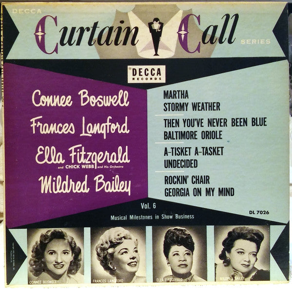 Various : Curtain Call Series Volume 6 (10", Comp, Mono)
