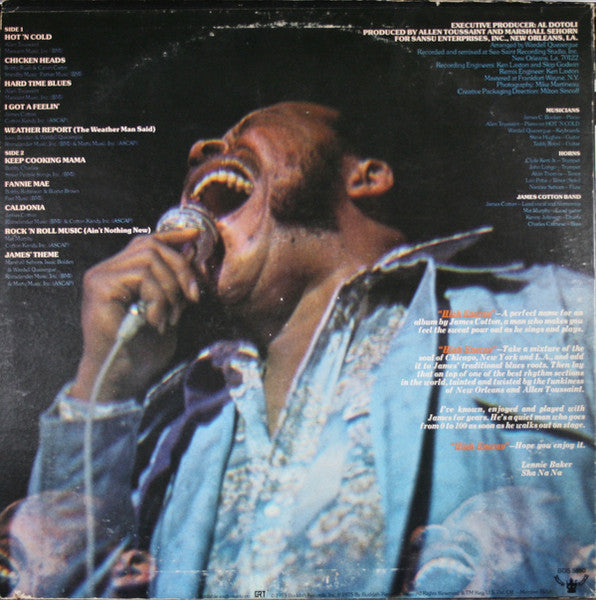 The James Cotton Band : High Energy (LP, Album, Mon)