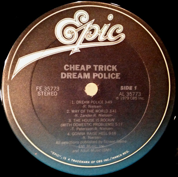 Cheap Trick : Dream Police (LP, Album, Ter)