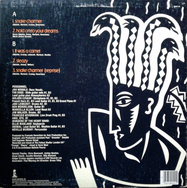 Jah Wobble - The Edge - Holger Czukay : Snake Charmer (LP, MiniAlbum, Spe)