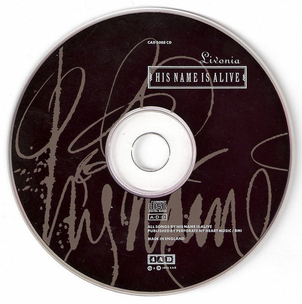 His Name Is Alive : Livonia (CD, Album, RP)