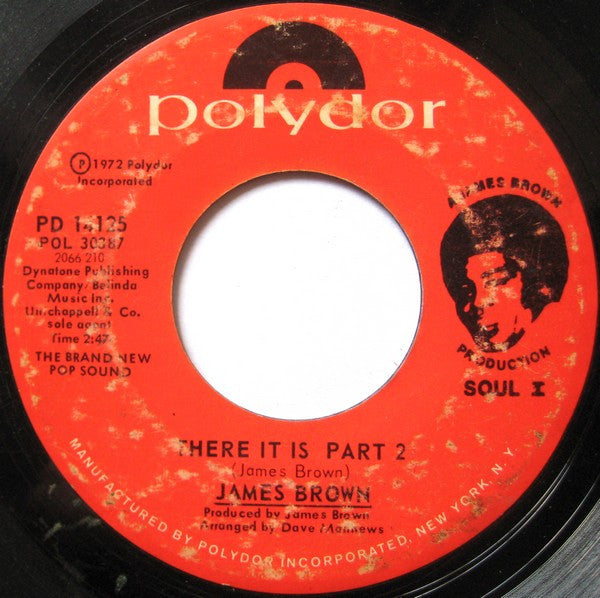 James Brown : There It Is (7", Single)
