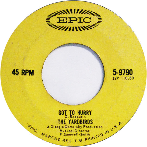 The Yardbirds : For Your Love (7", Single, Styrene)