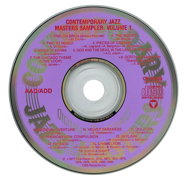 Various : Contemporary Jazz Masters Sampler, Volume 1 (CD, Comp, Smplr)