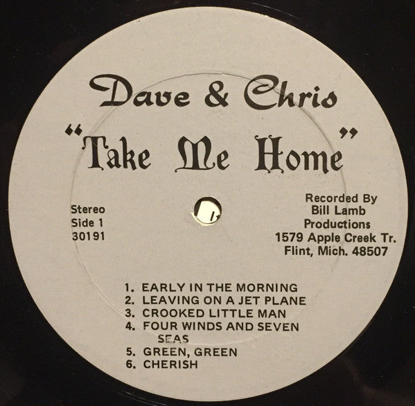 Dave & Chris : Take Me Home (LP)