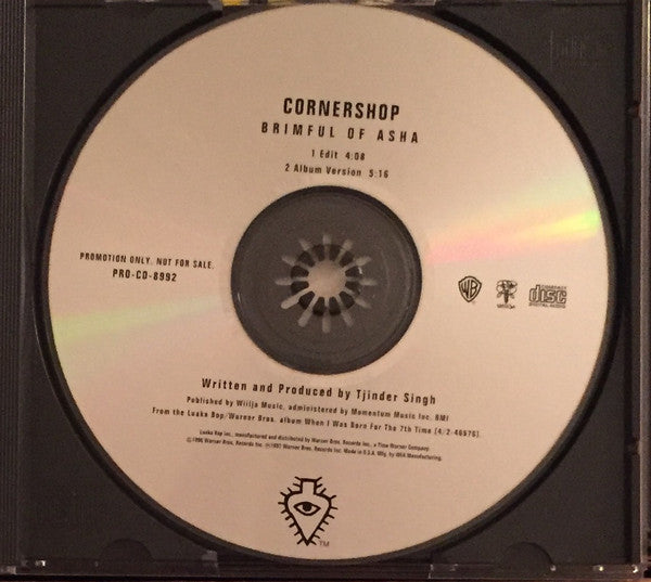 Cornershop : Brimful Of Asha (CD, Single, Promo)