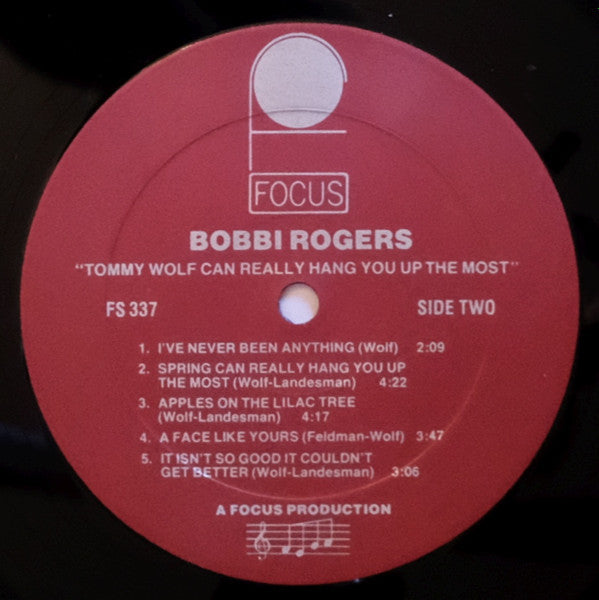 Bobbi Rogers : Tommy Wolf Can Really Hang You Up The Most (LP, Album)