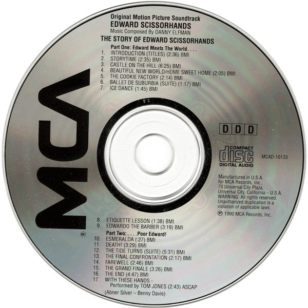 Danny Elfman : Edward Scissorhands (Original Motion Picture Soundtrack) (CD, Album)