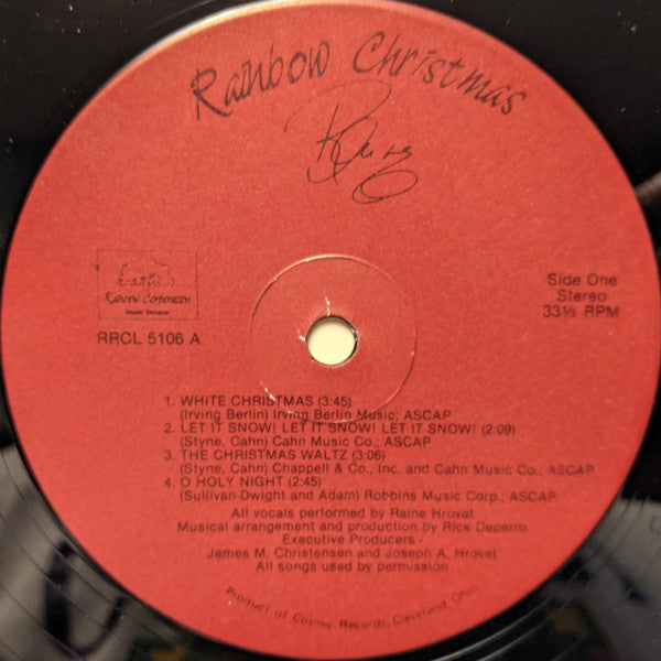 Raine Hrovat : Rainbow Christmas (LP)