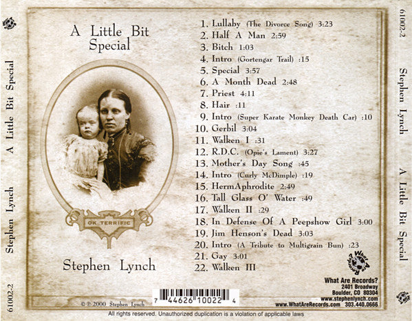 Stephen Lynch : A Little Bit Special (CD, Album)