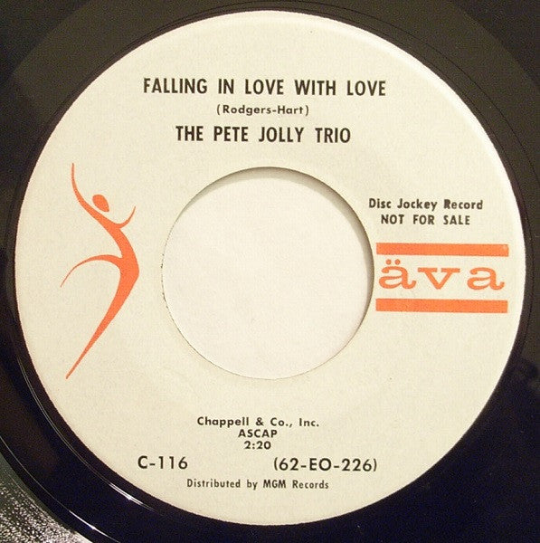 The Pete Jolly Trio : Little Bird / Falling In Love With Love (7", Single, Promo)