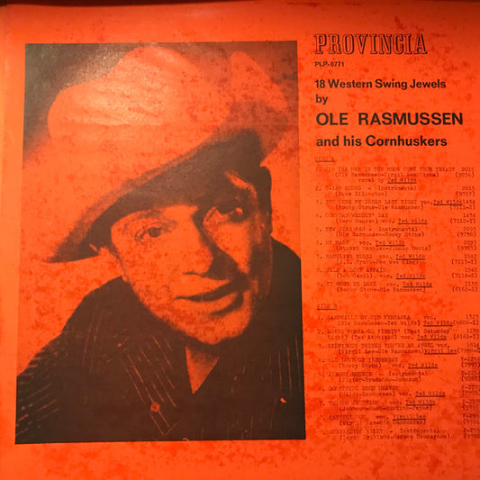 Ole Rasmussen & His Nebraska Cornhuskers : 18 Western Swing Jewels By Ole Rasmussen And His Cornhuskers (LP, Comp, Mono)