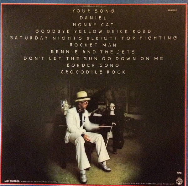 Elton John : Greatest Hits (LP, Comp, Club, RE, CRC)