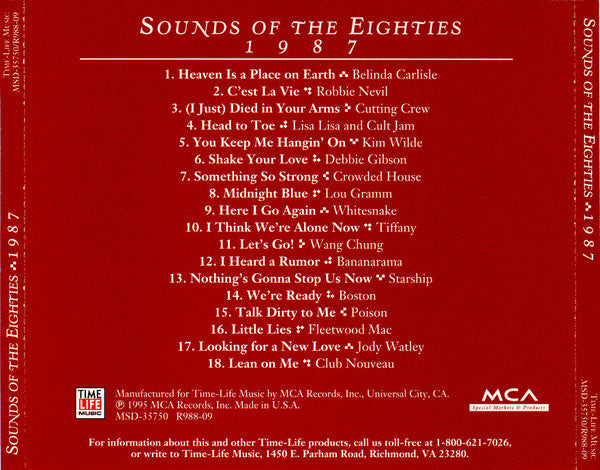 Various : Sounds Of The Eighties 1987 (CD, Comp)