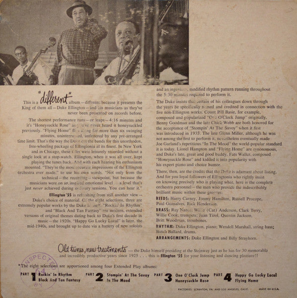 Duke Ellington And His Orchestra : Ellington '55 (Part 3) (7", EP)