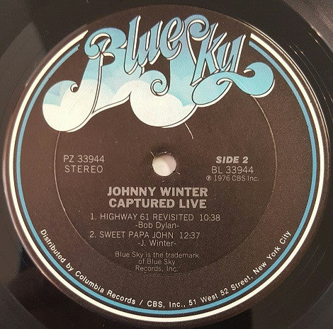 Johnny Winter : Captured Live! (LP, Album, Ter)