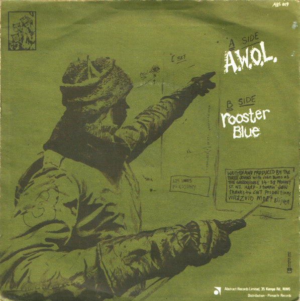 The Three Johns : A.W.O.L. (7", Single)