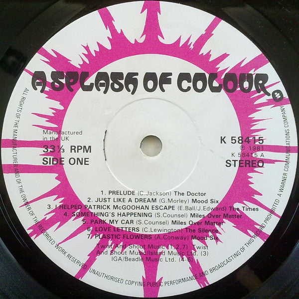 Various : A Splash Of Colour (LP, Comp)